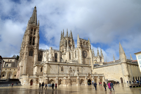 St. Mary's Cathedral in Burgosのeditorial素材
