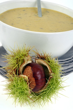 Soup of sweet chestnutsの写真素材