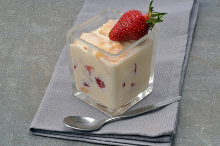 Tiramisu with strawberryの写真素材