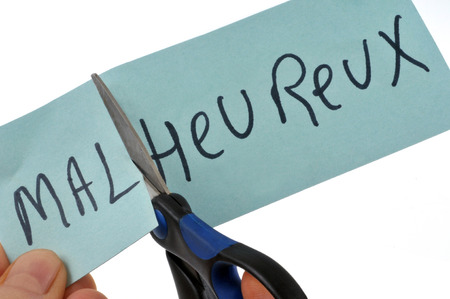 Happy or unhappyの写真素材