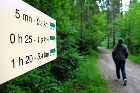 Hiking signの写真素材