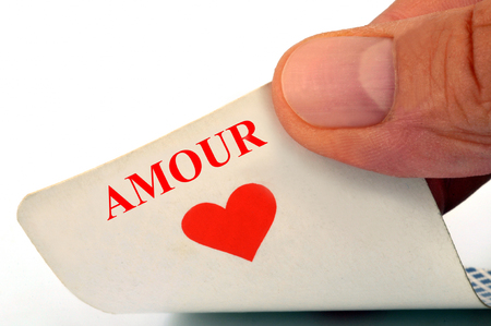 Playing card of loveの写真素材