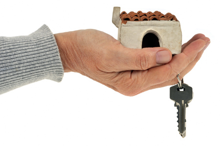 Concept of renting or buying a houseの写真素材