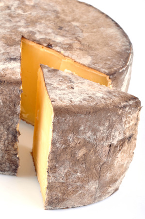 Tomme de Savoie close upの写真素材