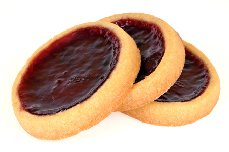 Blackcurrant tartletsの写真素材