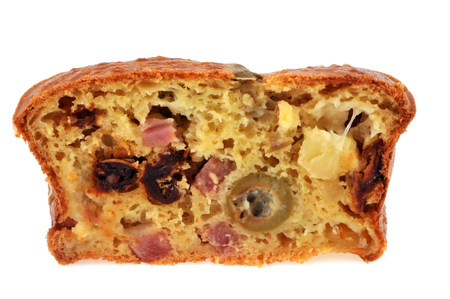 Slice of salty cakeの写真素材