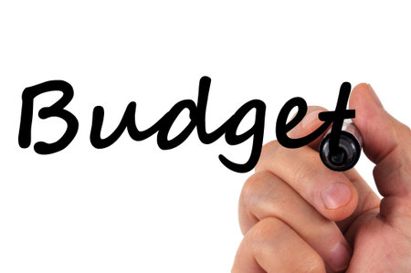 Budget text on white background
