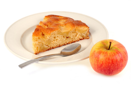 Apple cake shareの写真素材