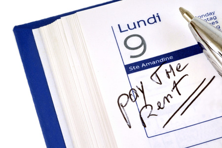 Pay the rentの写真素材