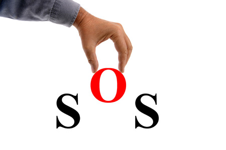 SOSの写真素材
