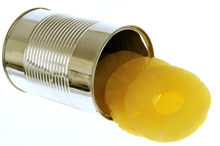 Sliced pineapple boxの写真素材