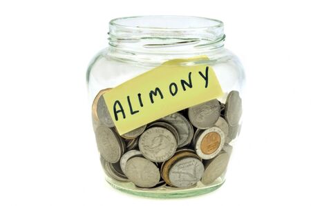 Save in a glass jar to pay alimonyの写真素材