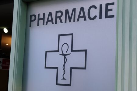 Close-up pharmacy signの写真素材