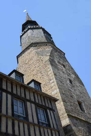 The Clock Tower in Dinan in Brittanyのeditorial素材