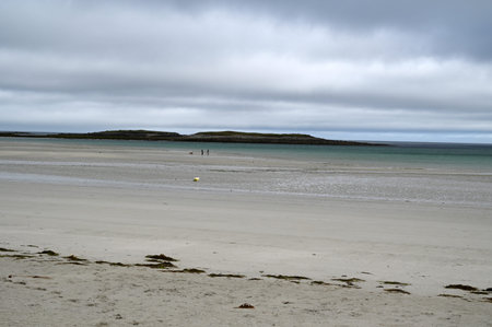 Trois Moutons beach in Lampaul-Ploudalmezeau in Brittany