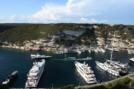 Marina of Bonifacio in Corsicaのeditorial素材