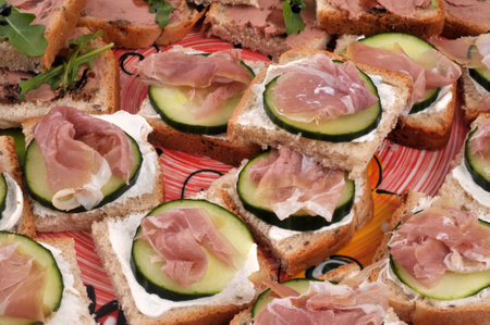 Close-up homemade appetizersの写真素材