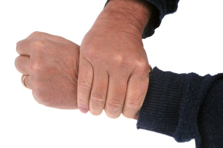 Wrist bread close-up on white background