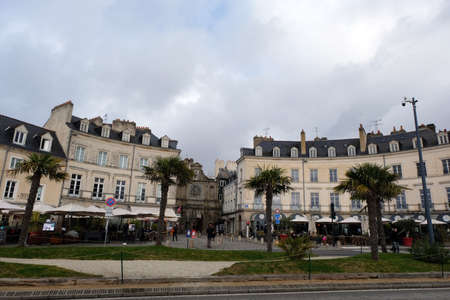 Place Gambetta in Vannes in Brittanyのeditorial素材
