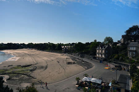 Priory beach in Dinard in Brittanyのeditorial素材