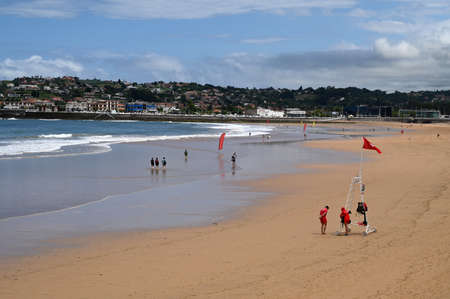 San Lorenzo Beach and the Cantabrian Seaのeditorial素材