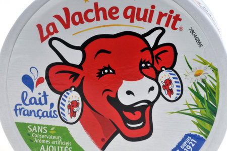 Box of The Laughing Cow close-upのeditorial素材