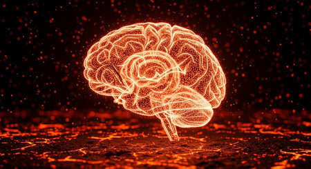 Representing strategic thinking and innovation, this image signifies artificial intelligence, advanced technology, and intelligent solutions driving modern business operations.の素材