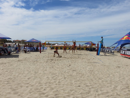 Beach Vollyのeditorial素材