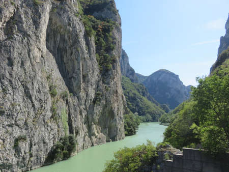 Among the wild mountain nature the colors seem more intenseの写真素材