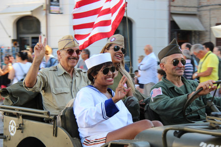 Senigallia, Italy August 6, 2019 is an international music festival focused on American music and culture of the 1950s here of wild dancers. In the photo: people dressed up in the 50s styleのeditorial素材