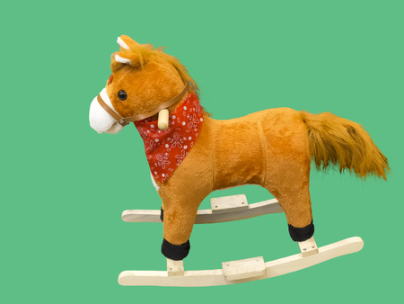 Baby rocking chair isolated on the white background.の写真素材