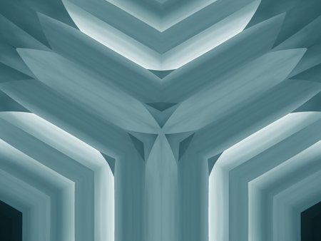 Abstract advertising blue green gradient architecture smooth background dynamic pattern