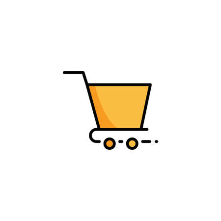 Web Site and Internet Interface Icons Fresh Colors Series - Shopping Cartのイラスト素材
