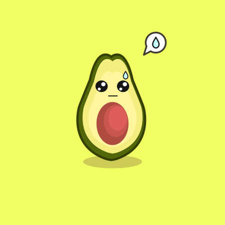 Avocado vector illustration best for kids poster and moreのイラスト素材