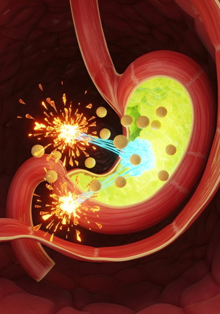 Micro Explosions in the Stomach -Particle Breakdown and Acid Reactionの素材