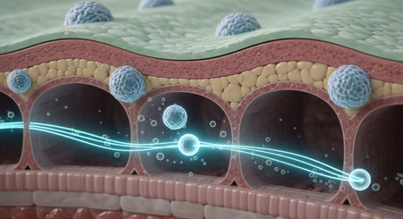 Intestinal Immune Patrol Showing Peyerâs Patchesの素材