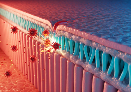 Leaky Gut Visualization: LPS Toxin Translocation Through Tight Junctionsの素材