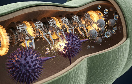 Probiotic Cell Dismantling Pesticide via Enzyme Gearsの素材