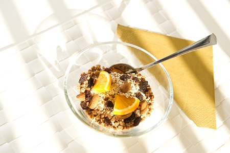Sommer morning breakfast. Healthy startの写真素材