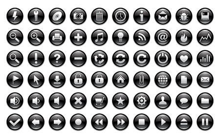 set of 60 icons for web and applicationsのイラスト素材