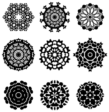 Complex geomtrical design elementsのイラスト素材