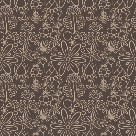 Seamless flower patternの写真素材