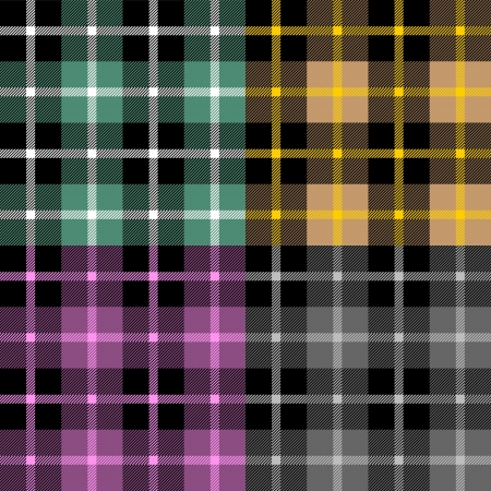 Plaid fabric samples in vectorの写真素材