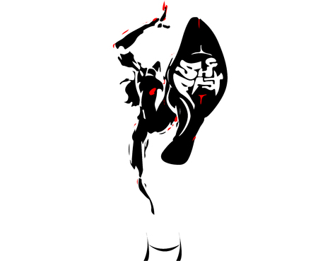 She Fast. Digital Drawingのイラスト素材