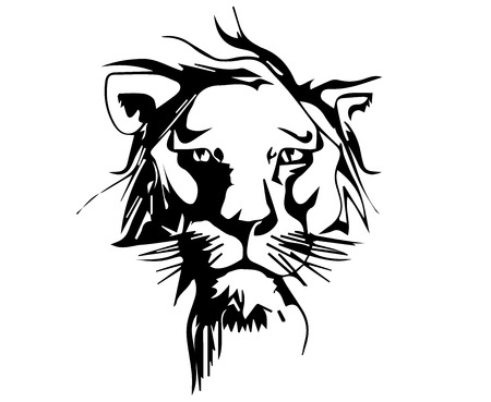 Wild lion.のイラスト素材