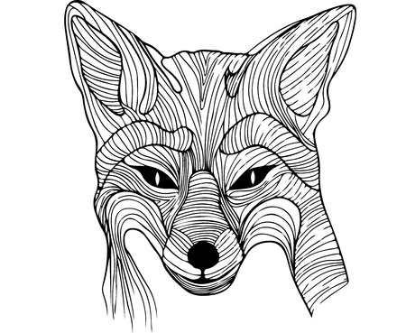 Fox of wires.のイラスト素材