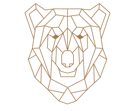 Polygonal bear.のイラスト素材