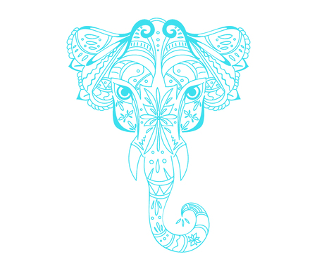 Hand-drawing  elephant.のイラスト素材