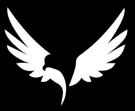 Bird Wings Logoのイラスト素材