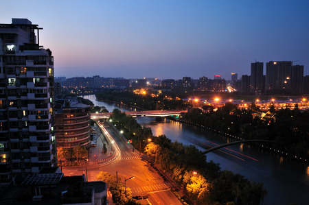 City at nightのeditorial素材